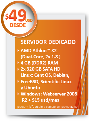 servidor dedicado 49usd